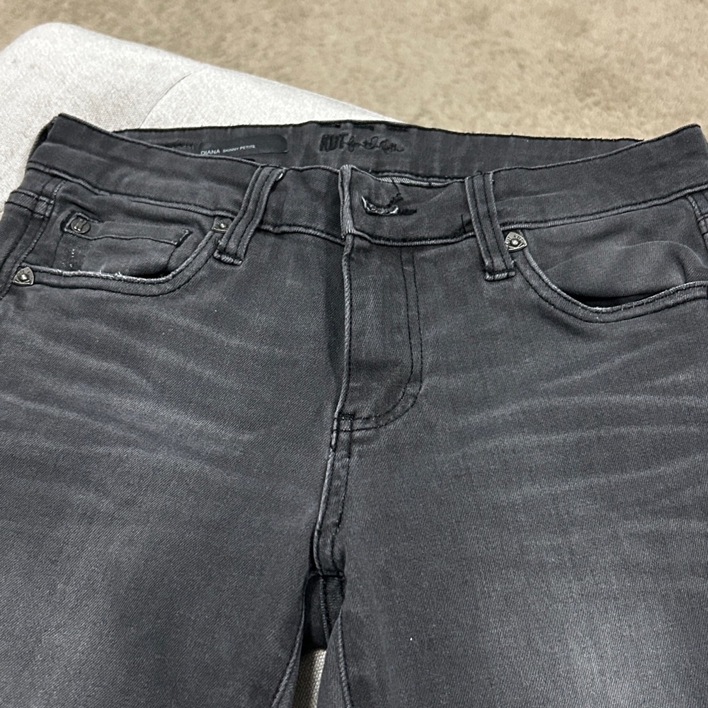 Kut from the Kloth Gray Skinny Jeans-2p